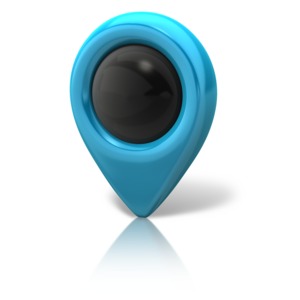 Navigation Pointer Dark PowerPoint clipart graphic preview.
