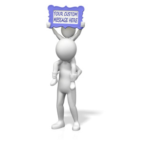 Family Custom Message Customizable PowerPoint clipart graphic preview.