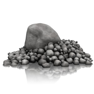 Rock Pile Standout PowerPoint clipart graphic preview.