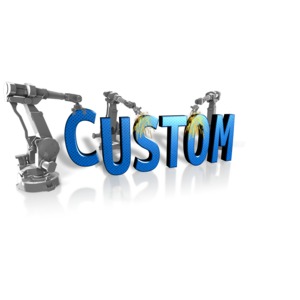 Robot Building Custom Text Customizable PowerPoint clipart graphic preview.