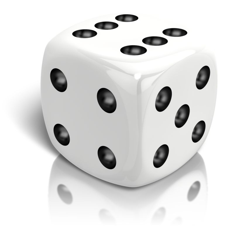 High-resolution clipart illustration of Dice Rolled A Six, designed for corporate social responsibility initiatives, diversity and inclusion training, and non-profit community advocacy.