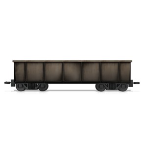 Coal Rail Car PowerPoint clipart graphic preview.