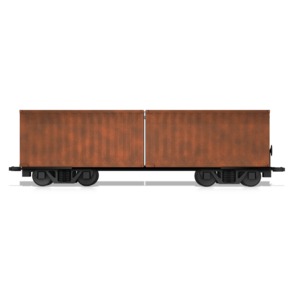 Split Box Car PowerPoint clipart graphic preview.