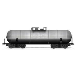 Tanker Rail Car PowerPoint clipart graphic preview.