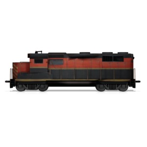 Train Locomotive Engine PowerPoint clipart graphic preview.