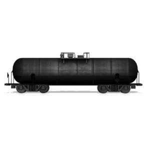 Oil Tanker Car PowerPoint clipart graphic preview.