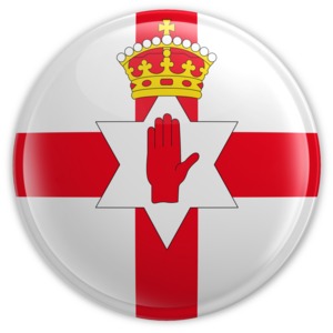 Northern Ireland Badge PowerPoint clipart graphic preview.
