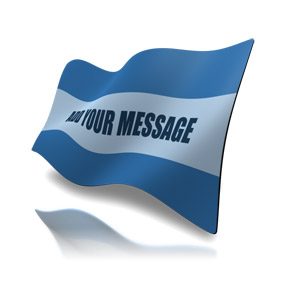 Flag Custom Customizable PowerPoint clipart graphic preview.