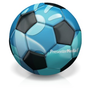 Custom Soccer Ball Customizable PowerPoint clipart graphic preview.