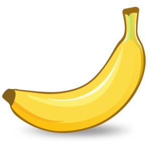 Banana Illustration PowerPoint clipart graphic preview.