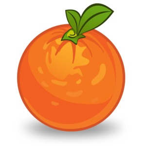 Orange Illustration PowerPoint clipart graphic preview.