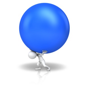 Carry The Ball PowerPoint clipart graphic preview.