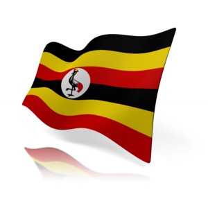 Uganda Flag PowerPoint clipart graphic preview.