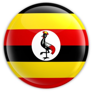 Uganda Badge PowerPoint clipart graphic preview.