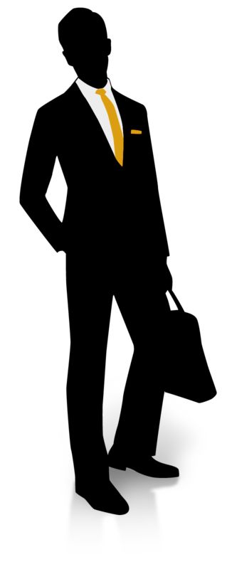 High-resolution clipart illustration of Businessman Silhouette Pocket, designed for digital podcast broadcasting, multimedia content creation, and live entertainment event promotions.