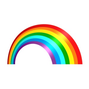 Large Rainbow Loop PowerPoint clipart graphic preview.