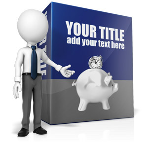 Presenting Custom Software Box Customizable PowerPoint clipart graphic preview.