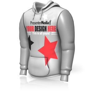 Custom Sweatshirt Customizable PowerPoint clipart graphic preview.