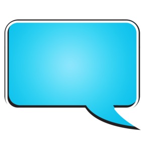 Square Bubble Chat PowerPoint clipart graphic preview.