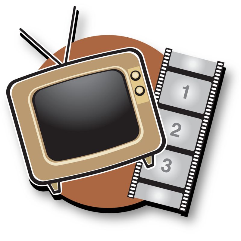High-resolution clipart illustration of Tv Film Icon, designed for digital transformation strategies, enterprise software training, and advanced information technology frameworks.