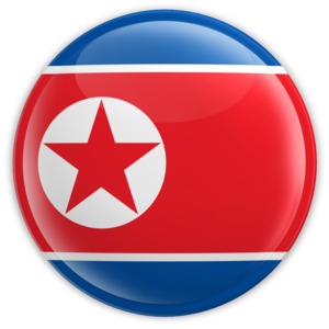 North Korea Badge PowerPoint clipart graphic preview.
