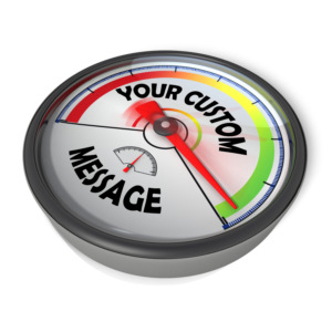 Gauge Custom Green Customizable PowerPoint clipart graphic preview.