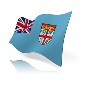 Fiji Flag PowerPoint clipart graphic preview.