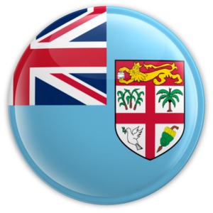 Fiji Badge PowerPoint clipart graphic preview.