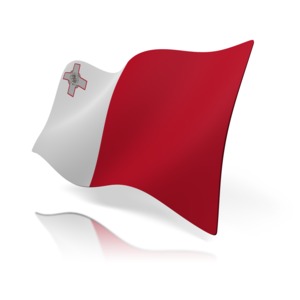 Malta Flag PowerPoint clipart graphic preview.