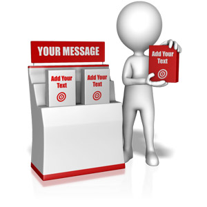 Figure Selling Product Boxes Customizable PowerPoint clipart graphic preview.