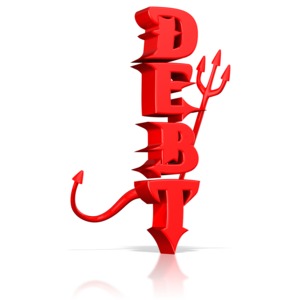 Bad Debt PowerPoint clipart graphic preview.