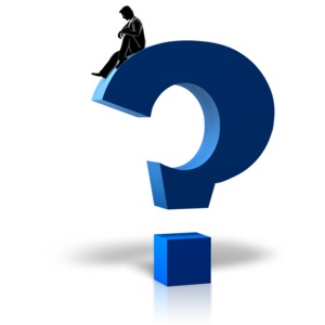 Figure Pondering Question PowerPoint clipart graphic preview.