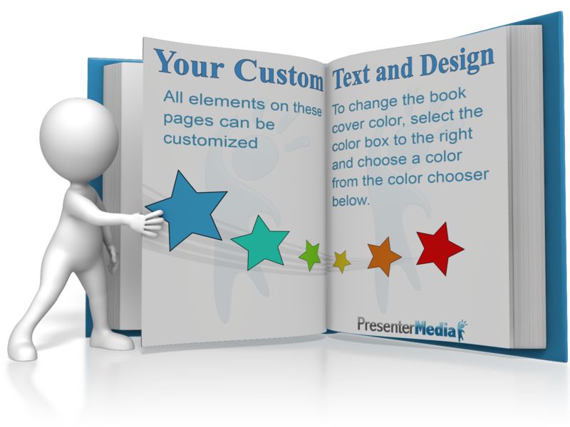 High-resolution customizable clipart of Figure Turning A Custom Page, designed for digital podcast broadcasting, multimedia content creation, and live entertainment event promotions.