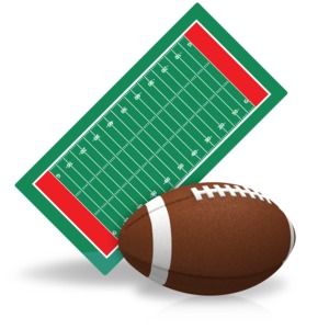 Football Field PowerPoint clipart graphic preview.