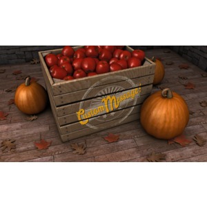 Autumn Crate Custom Customizable PowerPoint clipart graphic preview.