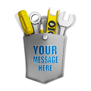 Tools In Custom Pocket Customizable PowerPoint clipart graphic preview.