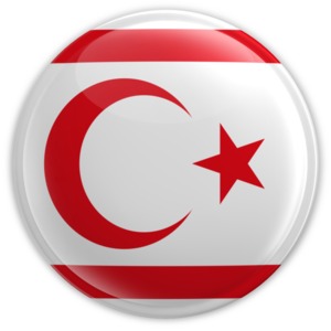 Northern Cyprus Badge PowerPoint clipart graphic preview.