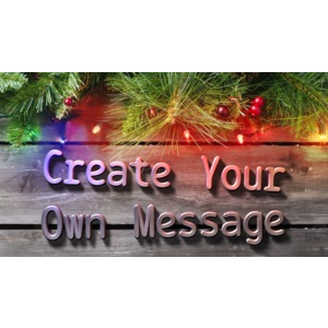 Garland Colored Lights Custom Customizable PowerPoint clipart graphic preview.