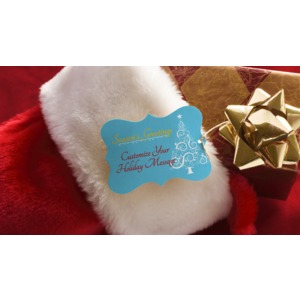 Stocking Present Custom Customizable PowerPoint clipart graphic preview.