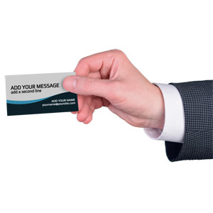 Business Card Hold Custom Customizable PowerPoint clipart graphic preview.