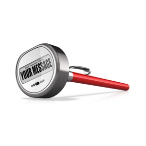 Custom Chef Themometer Customizable PowerPoint clipart graphic preview.