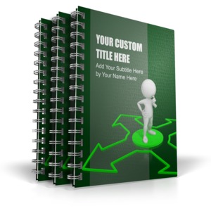 Triple Binders Customizable PowerPoint clipart graphic preview.