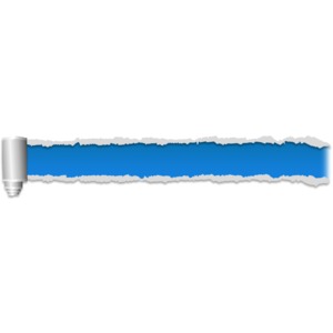 Paper Scroll Tear Three PowerPoint clipart graphic preview.