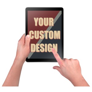 Hands Touch Device Custom Customizable PowerPoint clipart graphic preview.