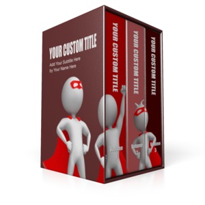 Three Volume Set Customizable PowerPoint clipart graphic preview.
