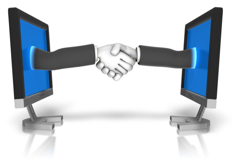 High-resolution clipart illustration of Business Meeting Online, designed for digital transformation strategies, enterprise software training, and advanced information technology frameworks.