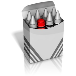 Not The Sharpest Crayon In The Box PowerPoint clipart graphic preview.