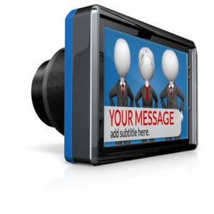 Custom Camera Screen Customizable PowerPoint clipart graphic preview.