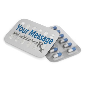 Custom Pill Pack Customizable PowerPoint clipart graphic preview.