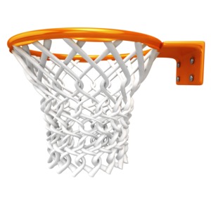Basketball Rim Net PowerPoint clipart graphic preview.